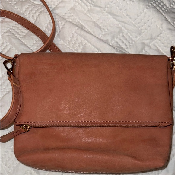 Source Unknown Handbags - Leather Crossbody Bag in Coral Tan